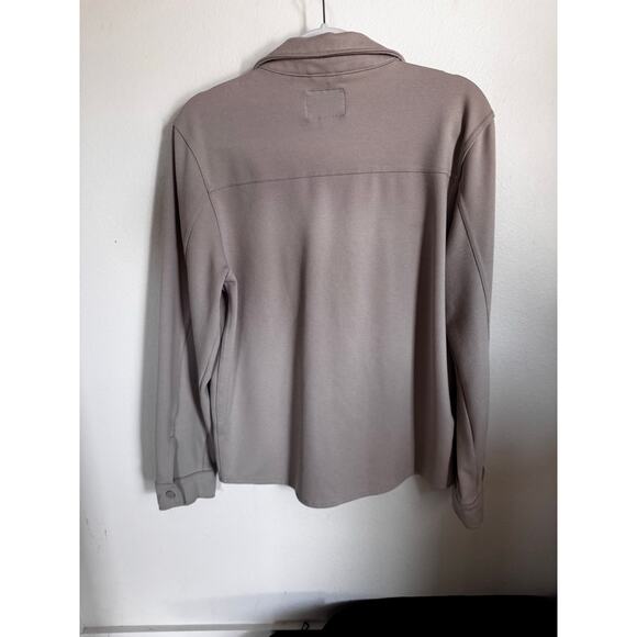 Industry Republic Men's Shacket Jacket Beige Size Small Fall Sweater - Picture 2 of 7